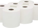 White Centre Feed 2 ply Embossed Paper 6 Rolls Pack Tissue Toilet Towel Wipes Cleaning Wall Disposable kitchen rolls recyclable balcony multifunctional toilet disposable study soft bathroom removable & washable garage flushable