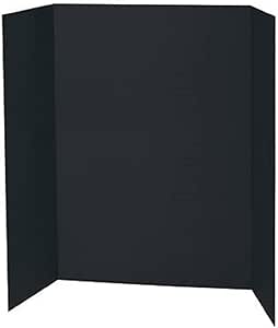 1 Black Tri-Fold Spotlight Foam Presentation Board 840 x 594mm (A1-A2) - Ideal for Showcasing Artwork and Projects - Lightweight Fold Presentation,Foldable Display for School Project