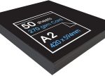 'High' Black Card - Ideal for Presentation Display and Mounting - 270gsm - A2-50 Sheets