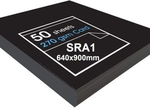 'High' Black Card - Ideal for Presentation Display and Mounting - 270gsm - SRA1-50 Sheets (A1)