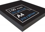 'High' Black Card - Ideal for Presentation Display and Mounting - 270gsm - A4-100 Sheets