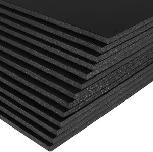 A1 Foam Board - Black (Pack of 10) - Black -Foam Core Polystyrene - Photo Foam Board - for Presentation, Mounting, Arts & Crafts