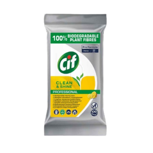 Cif Pro Formula Clean and Shine Biodegradable Wipes